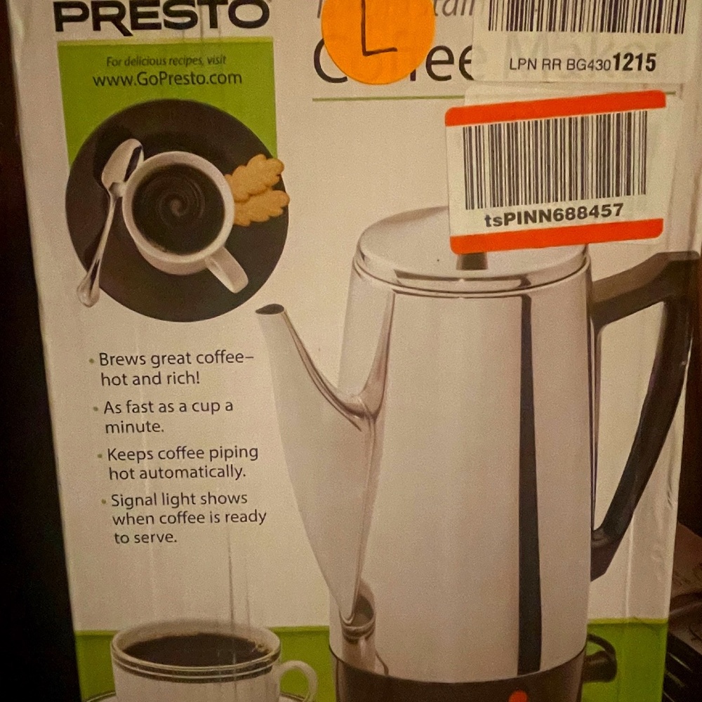 Presto Coffee Maker